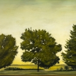 Three-Trees, oil on canvas